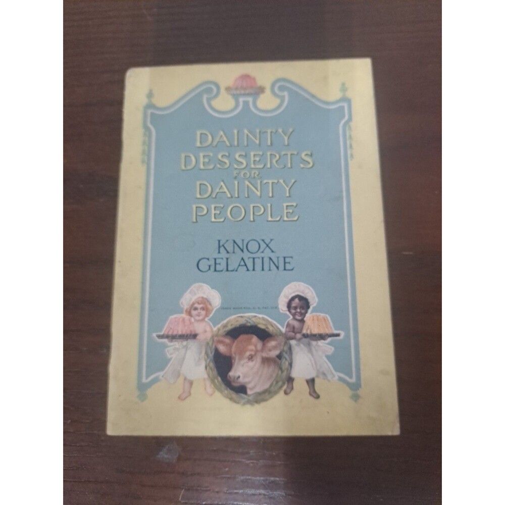 1915 Dainty Desserts For Dainty People Knox Gelatin Recipe Booklet
